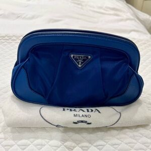 Prada Blue Clutch